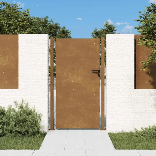 vidaXL Corten acél kerti kapu 100x200 cm