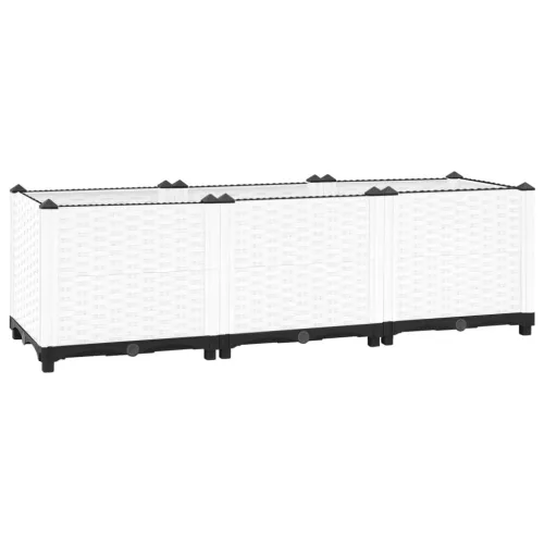 vidaXL polipropilén magaságyás 120 x 40 x 38 cm