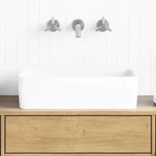   vidaXL fehér téglalap alakú kerámia mosdókagyló 48x37x13 cm