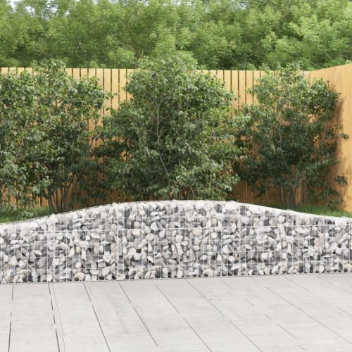 vidaXL íves horganyzott vas gabion kosár 400x30x40/60 cm