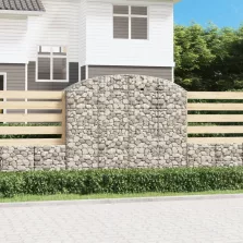 vidaXL íves horganyzott vas gabion kosár 200x50x160/180 cm