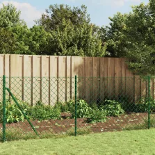 vidaXL zöld drótkerítés illesztőperemmel 1 x 25 m
