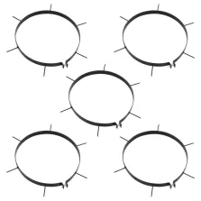   vidaXL vas gyepszellőztető bilincsek 5 db tüskével Ø 30 cm