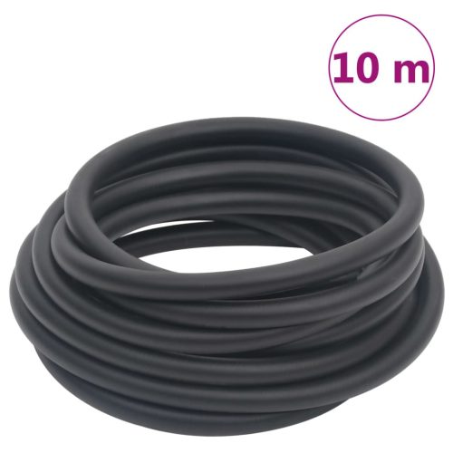 vidaXL fekete gumi és PVC hibrid légtömlő 0,6" 10 m