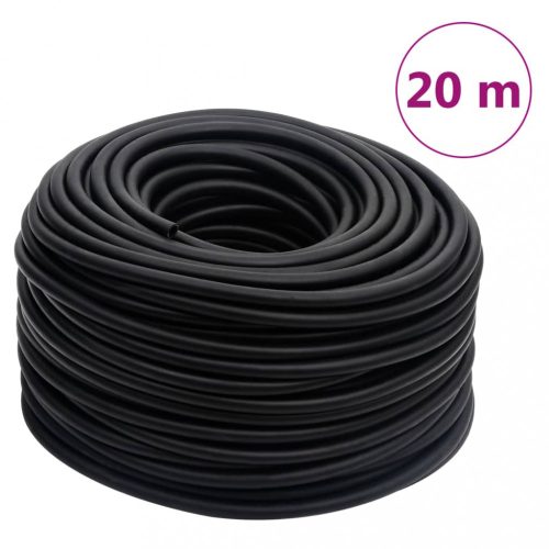 vidaXL fekete gumi és PVC hibrid légtömlő 0,6" 20 m