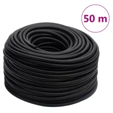 vidaXL fekete gumi és PVC hibrid légtömlő 0,6" 50 m