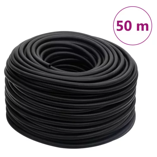 vidaXL fekete gumi és PVC hibrid légtömlő 0,6" 50 m
