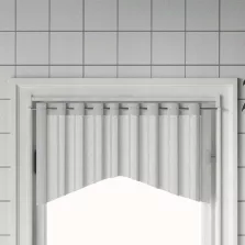  vidaXL 2 db fehér és ezüst alumínium függönytartó 90-135 cm