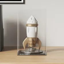 vidaXL átlátszó akril bemutatódoboz 14x14x22 cm