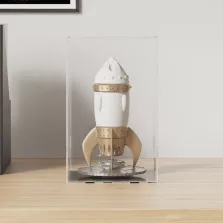 vidaXL átlátszó akril bemutatódoboz 14x14x22 cm