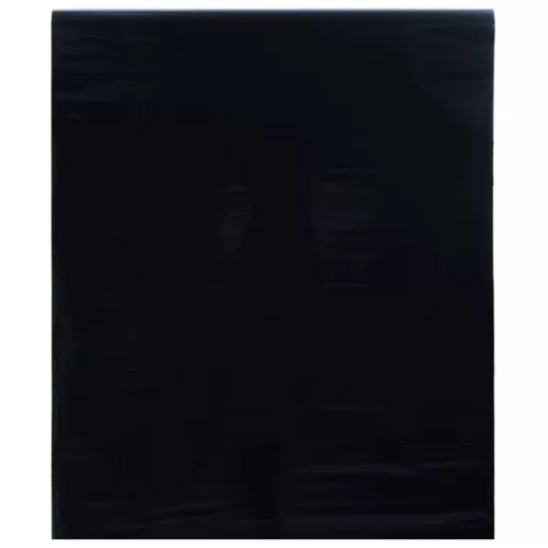 vidaXL matt fekete PVC statikus ablakfólia 90 x 2000 cm