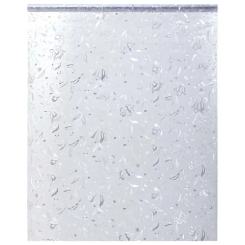 vidaXL matt virágminta PVC ablakfólia 90 x 500 cm