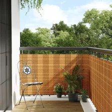 vidaXL világosbarna polyrattan erkélyparaván 300x90 cm