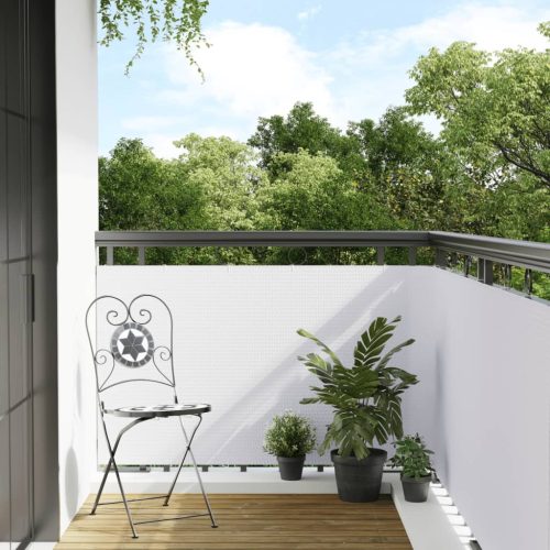 vidaXL fehér polyrattan erkélyparaván 300x80 cm