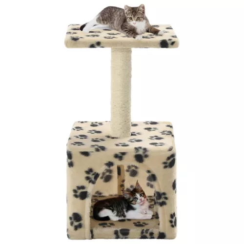 vidaXL bézs macskabútor szizál kaparófával 55 cm