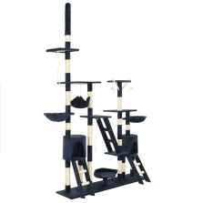 vidaXL kék macskabútor szizál kaparófákkal 230-250 cm