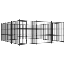 vidaXL kültéri kutyakennel 450 x 450 x 185 cm