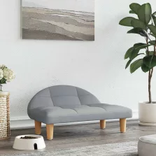 vidaXL világosszürke szövet kutyaágy 70 x 52 x 30 cm