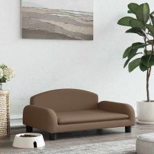 vidaXL barna szövet kutyaágy 70 x 45 x 30 cm