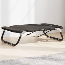   vidaXL antracitszürke oxford szövet és acél összecsukható kutyaágy