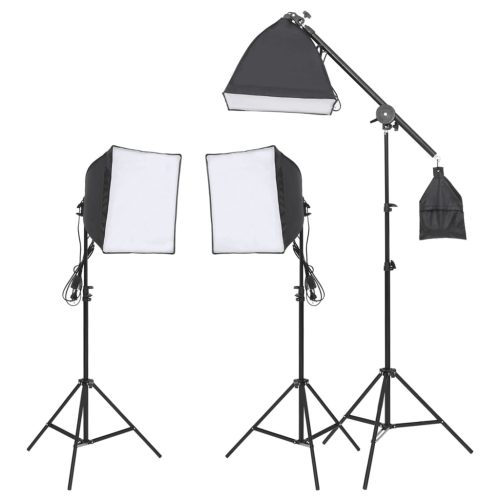 vidaXL stúdiólámpaszett háromlábú állvánnyal és softbox-szal