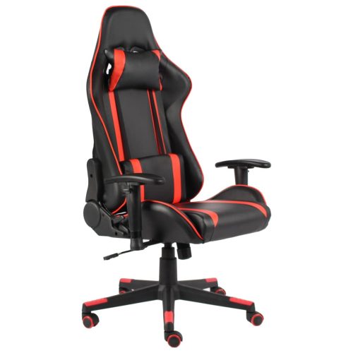 vidaXL piros PVC forgó gamer szék