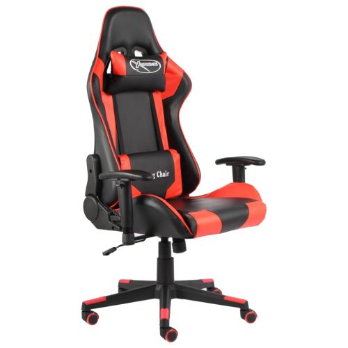 vidaXL piros PVC forgó gamer szék