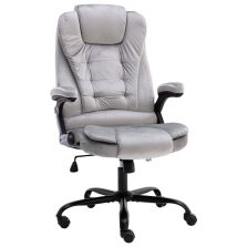 vidaXL világosszürke bársony irodaszék