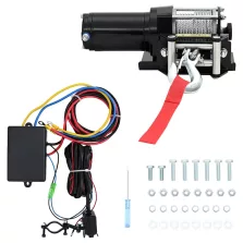   12 V-os elektromos csörlő 1360 kg szerelőlappal görgős léccel