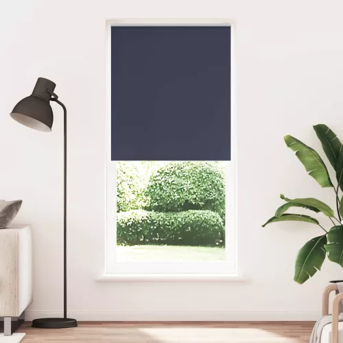 vidaXL sötétítő roló 84,4 x 230 cm, szövetszélesség 80 cm, tengerészkék