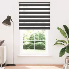   vidaXL fekete zebra roló 120,9 x 230 cm szövetszélesség 116,7 cm