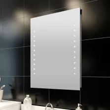   vidaXL fürdőszobatükör LED-fényekkel 60 x 80 cm (Ho x Ma)