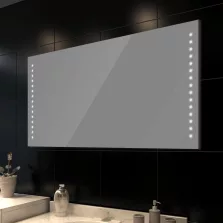   vidaXL fürdőszobatükör LED-fényekkel 100 x 60 cm (Ho x Ma)
