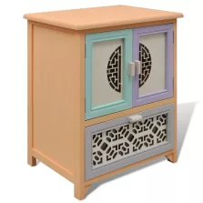   vidaXL Oldalsó szekrény Sokszínű 46 x 34 x 55.5 cm Császárfa