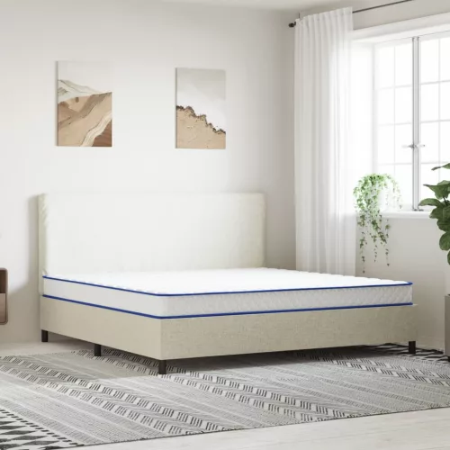 vidaXL Memóriahabos matrac 200 x 180 x 17 cm puha