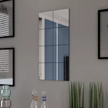 vidaXL 8 db keret nélküli tükörcsempe 20,5 cm