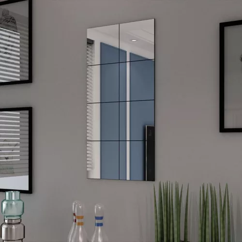 vidaXL 8 db keret nélküli tükörcsempe 20,5 cm