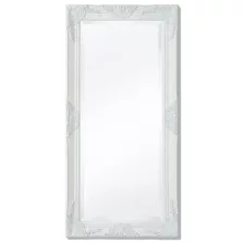 vidaXL fehér barokk stílusú fali tükör 100 x 50 cm