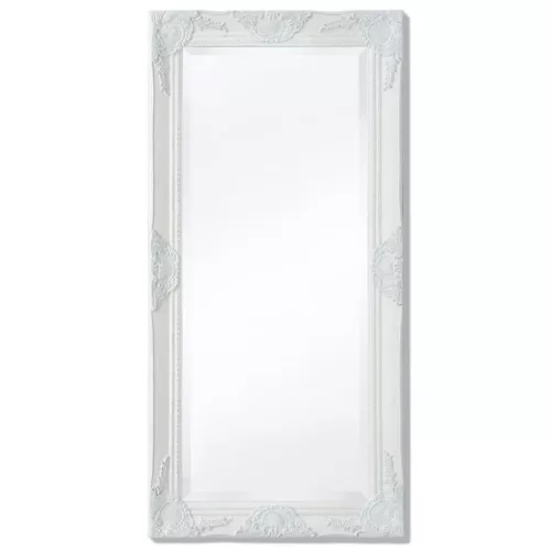 vidaXL fehér barokk stílusú fali tükör 100 x 50 cm