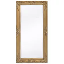   vidaXL aranyszínű barokk stílusú fali tükör 100 x 50 cm
