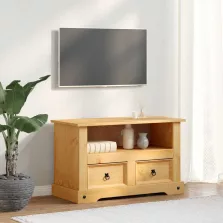   vidaXL Corona-stílusú mexikói fenyő TV szekrény 91 x 43 x 56 cm