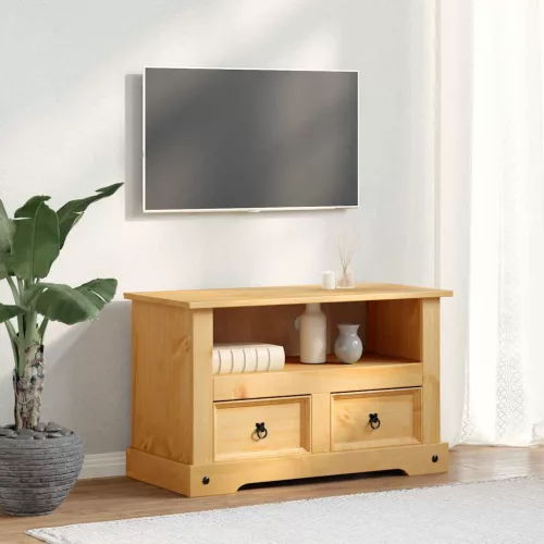vidaXL Corona-stílusú mexikói fenyő TV szekrény 91 x 43 x 56 cm
