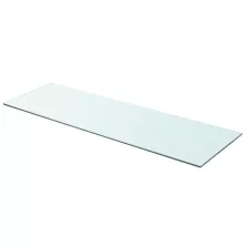 vidaXL 90x30 cm átlátszó panel üvegpolc