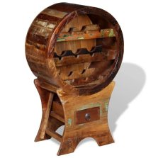   vidaXL újrahasznosított fa bortartó állvány 10 palackhoz