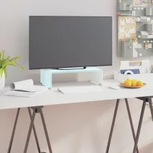   vidaXL zöld üveg TV állvány/monitor magasító 40 x 25 x 11 cm