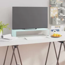   vidaXL zöld üveg TV állvány/monitor magasító 60 x 25 x 11 cm