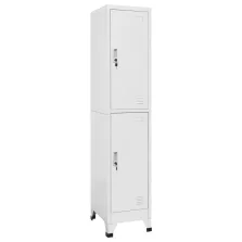 vidaXL öltözőszekrény 2 rekesszel 38 x 45 x 180 cm