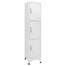 vidaXL öltözőszekrény 3 rekesszel 38 x 45 x 180 cm