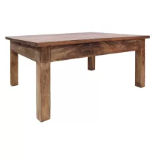 vidaXL tömör mahagóni fa dohányzóasztal 96 x 73 x 45 cm