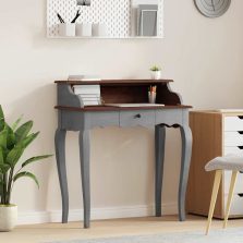 vidaXL tömör mahagóni fa íróasztal 80 x 40 x 92 cm